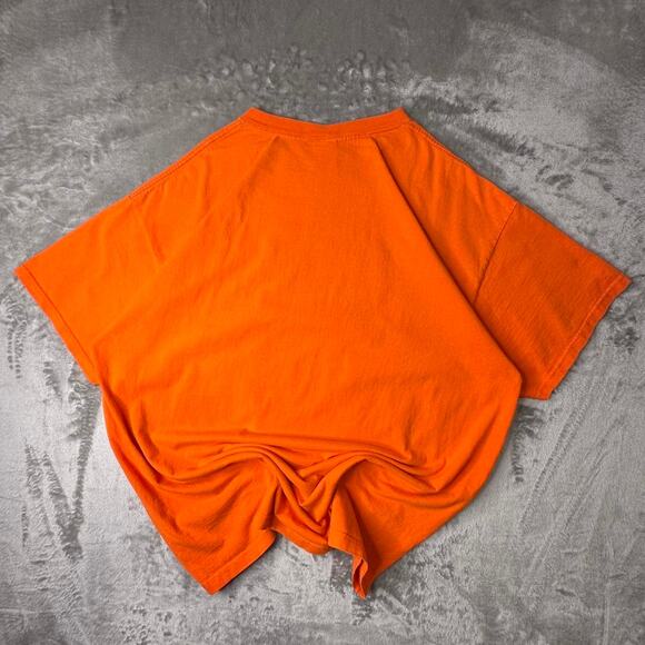 Vintage Cleveland OH American Resortwear USA Embroidered Orange T-shirt Size 2XL - Picture 2 of 6